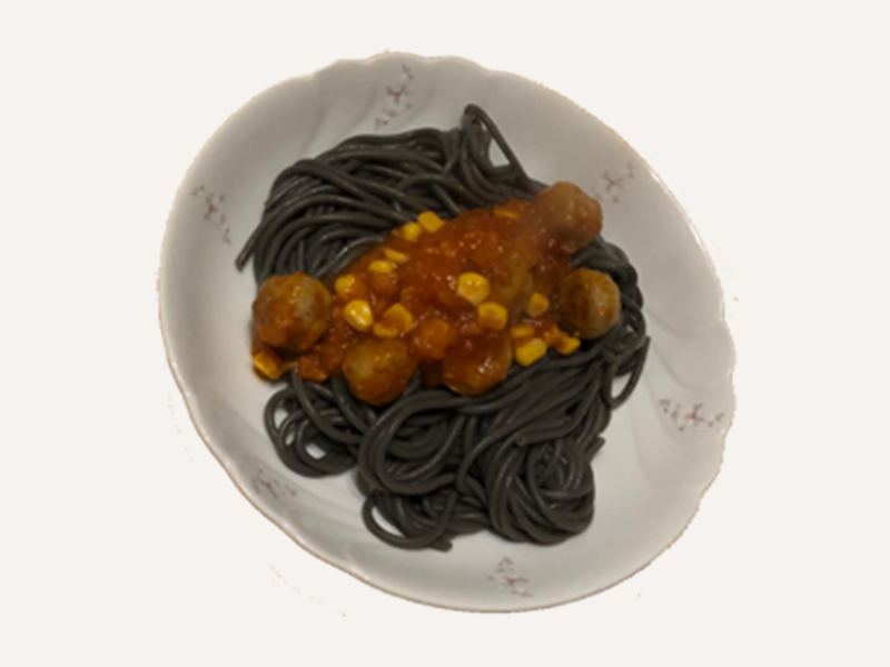 Spaghetti mit Fleischklößchen